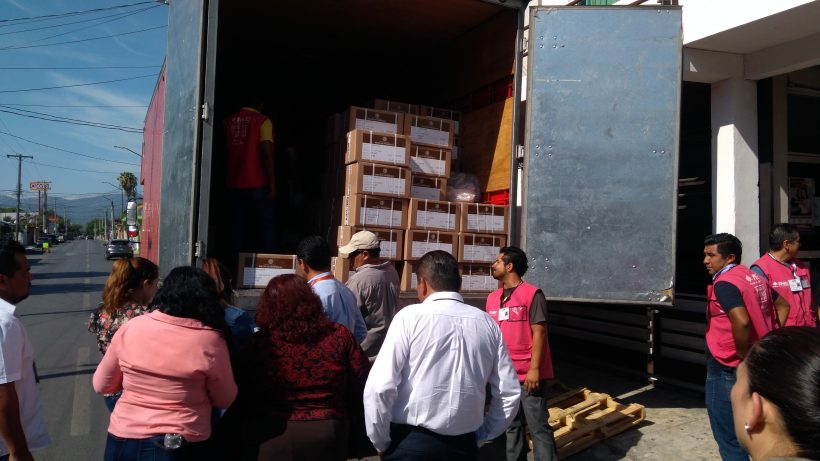 Llegan paquetes electorales a Consejos Distritales de Tamaulipas