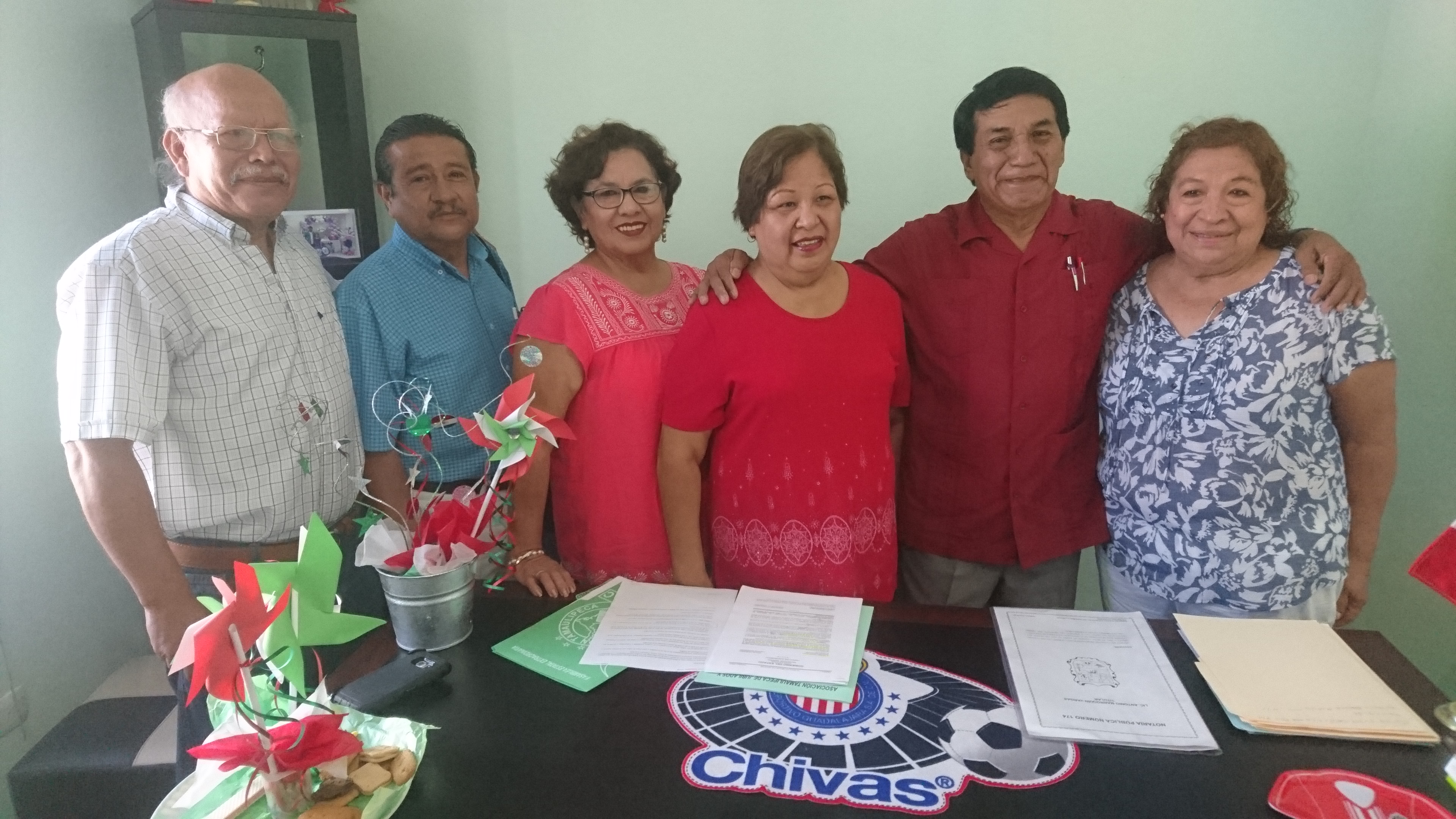 Miembros de la Asociacion de pensionados y jubilados de Tamaulipas