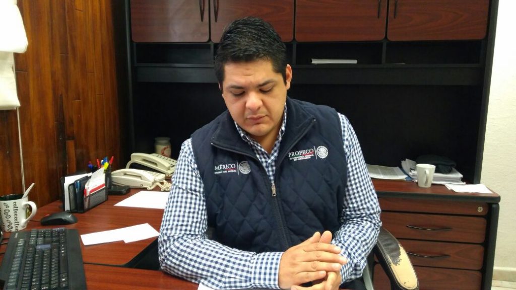 David Barragán Delegado Estatal de Profeco